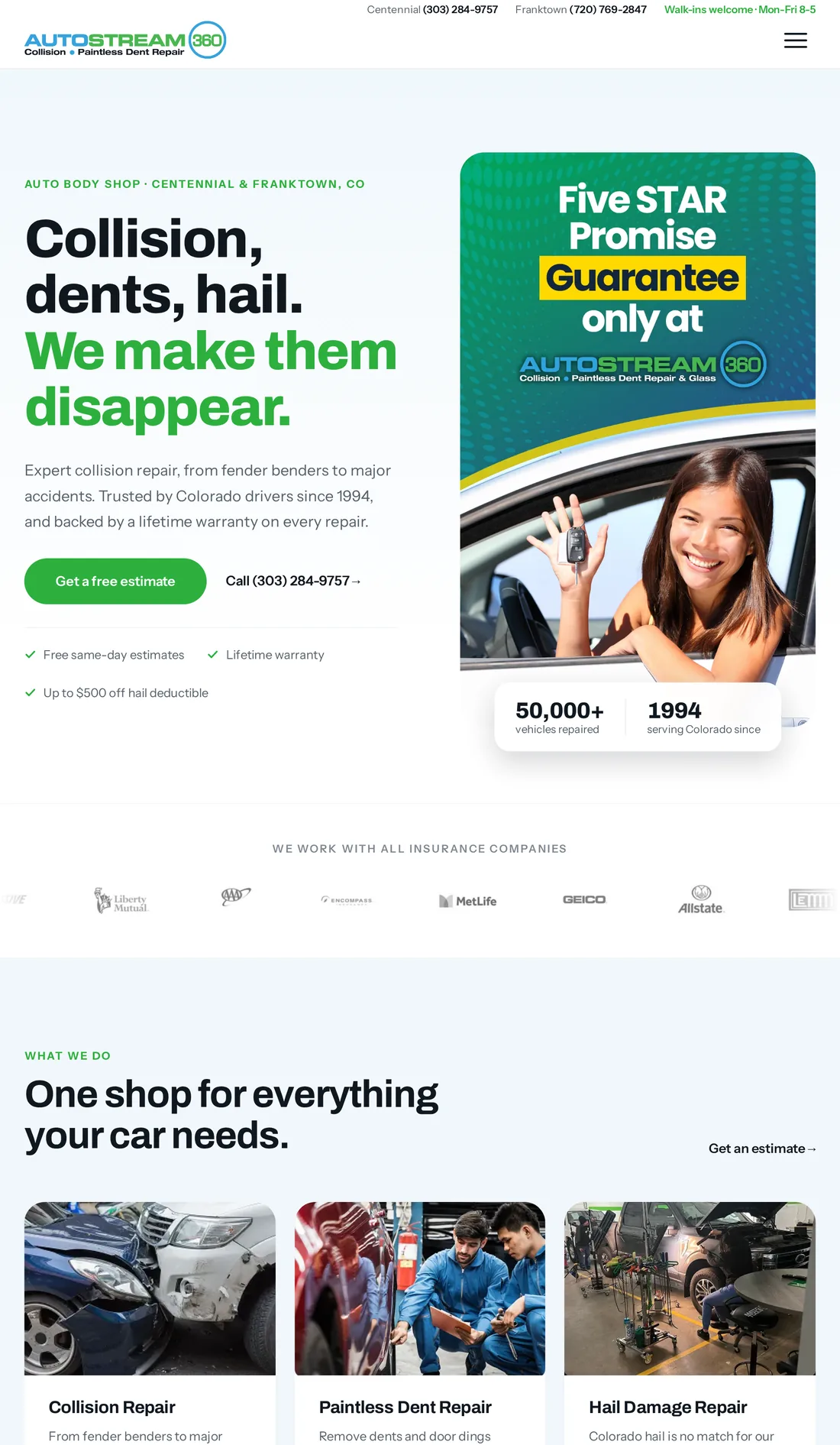 The autostream360.com homepage