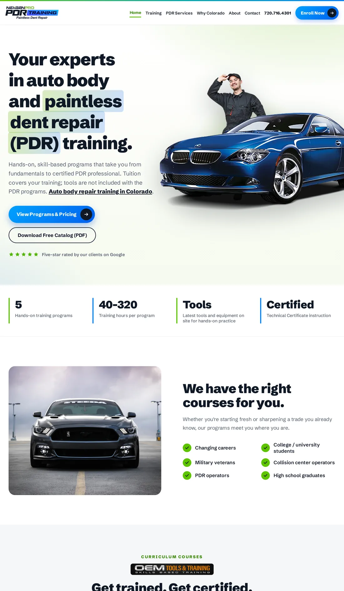 The nexgenprocertified.com homepage